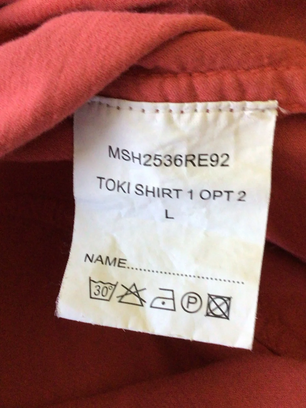 Barbour Collab with TOKITO Red Corduroy Button-Up Shirt L
